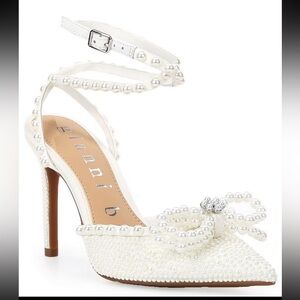Gianni Bini Pearl Embellished Heels